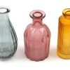 3 Colours Glass Vases