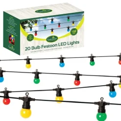 20 Connectable Bulb String Coloured Lights