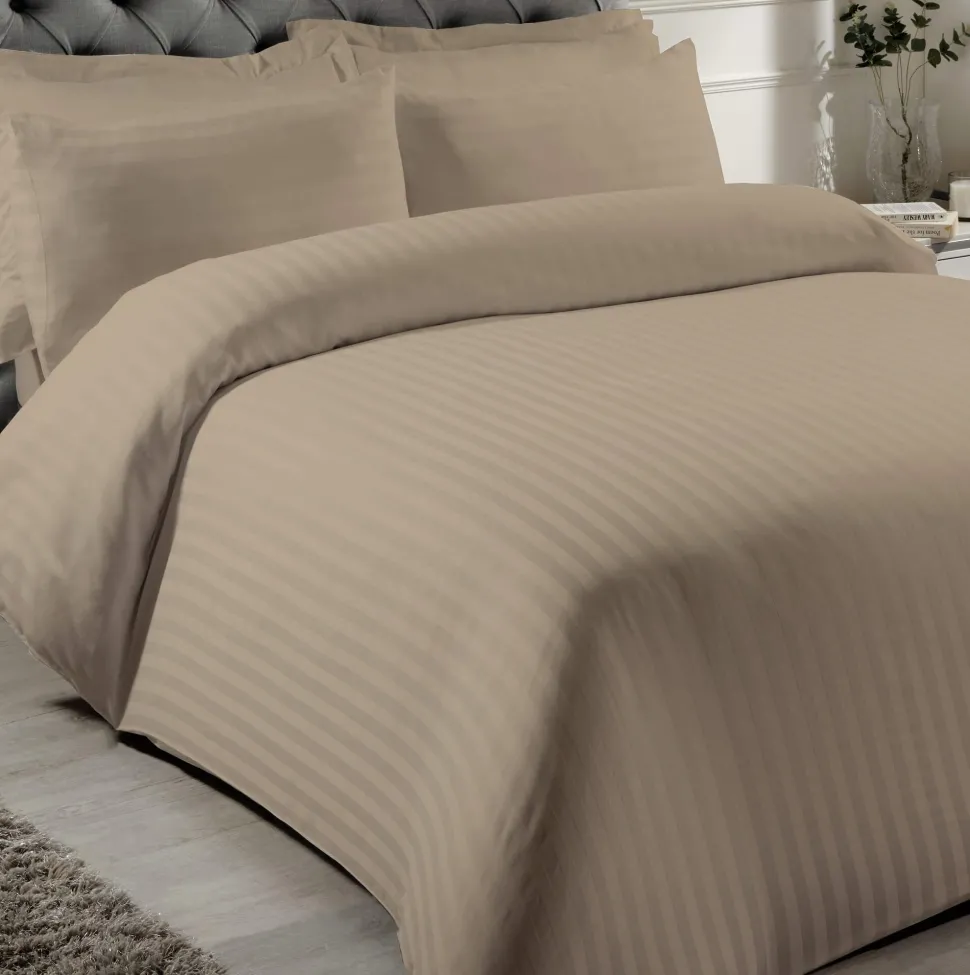 100% Cotton 200 Thread Count Extra Deep Fitted Sheet Natural - 40cm