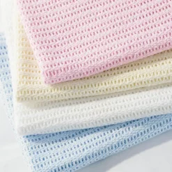 100% Cotton Baby Cellular Blanket