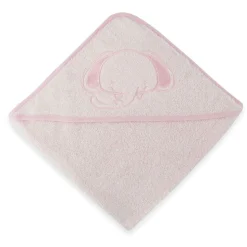100% Cotton Elephant Hooded Towel Pink