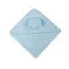 100% Cotton Elephant Hooded Towel Blue