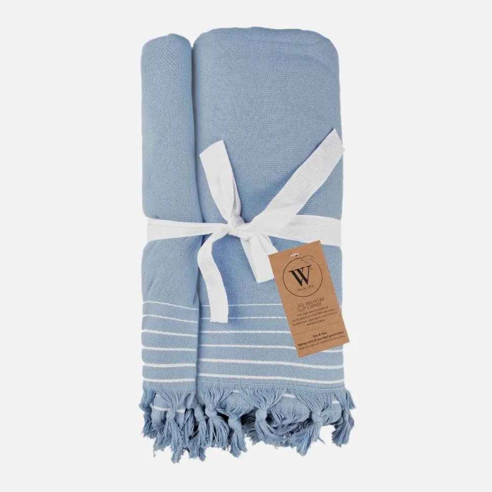 100% Cotton Hamam XXL Towel Blue 200x200cm RRP €55