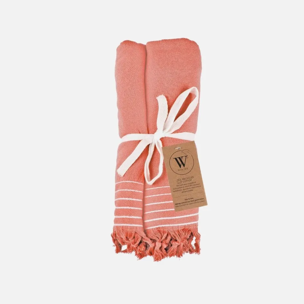 100% Cotton Hamam XXL Towel Coral 200x200cm RRP €55