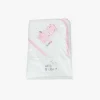 100% Cotton Hooded Towel Hippo Pink