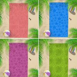100% Cotton Jacquard Beach Towel 70x150cm