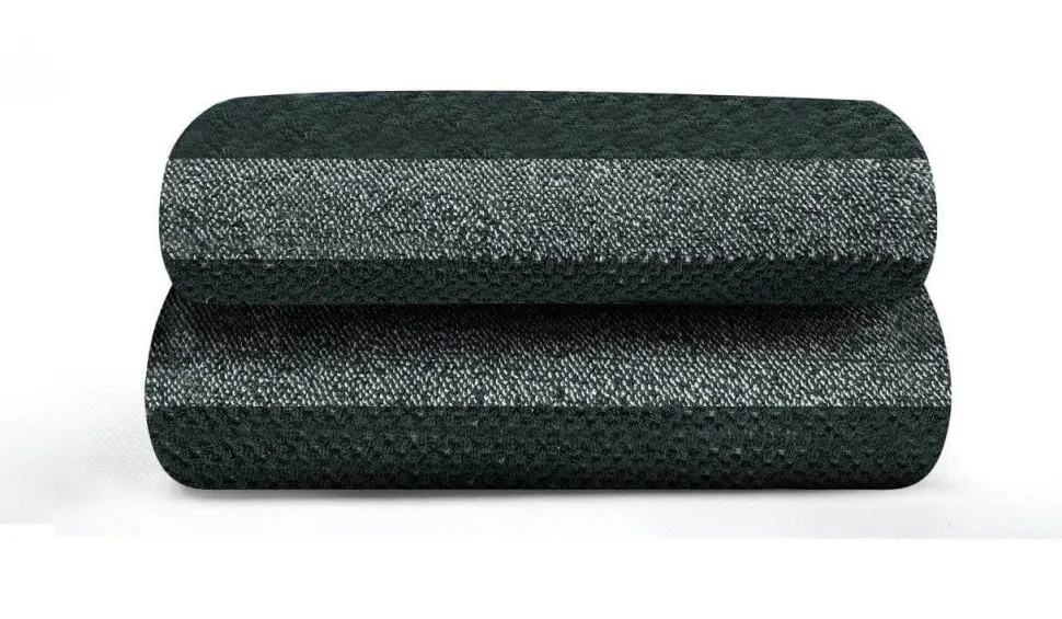100% Cotton Stripe Towel Green