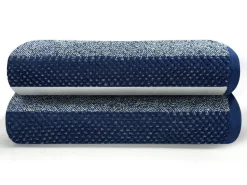 100% Cotton Stripe Towel Navy