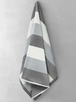100% Cotton Weston Stripe 600gsm Towels Grey