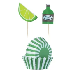 48 Cupcake Case & Toppers Gin & Tonic