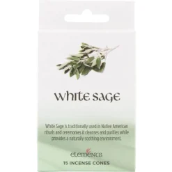 15 Elements White Sage Incense Cones