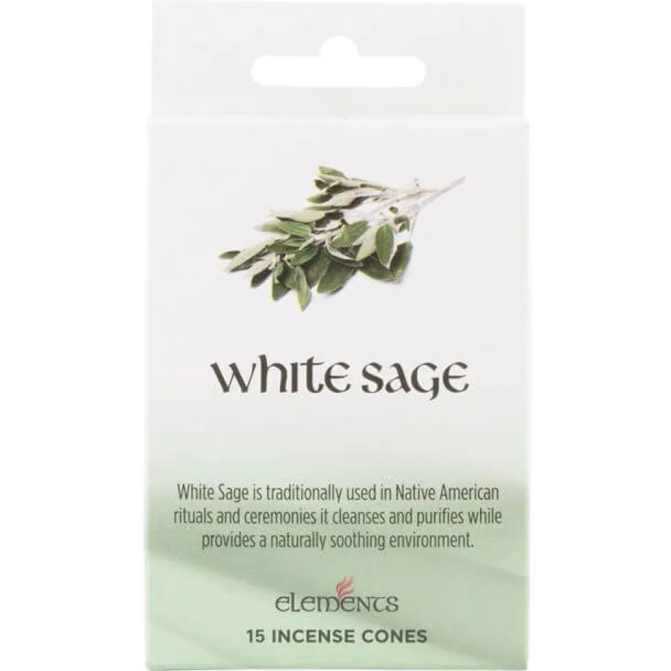 15 Elements White Sage Incense Cones