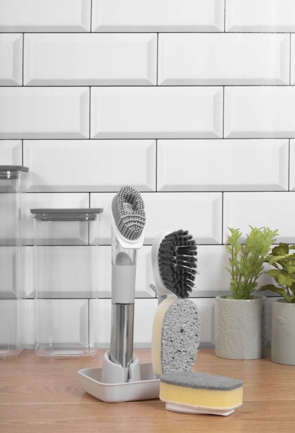 4 in 1 Coco & Grey Kitchen Cleaning Set