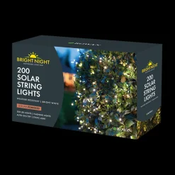200 LED Solar String Lights Warm White