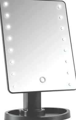 16 LED Touch Vanity Black Mirror