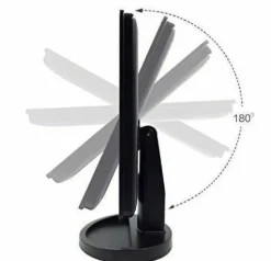 16 LED Touch Vanity Black Mirror