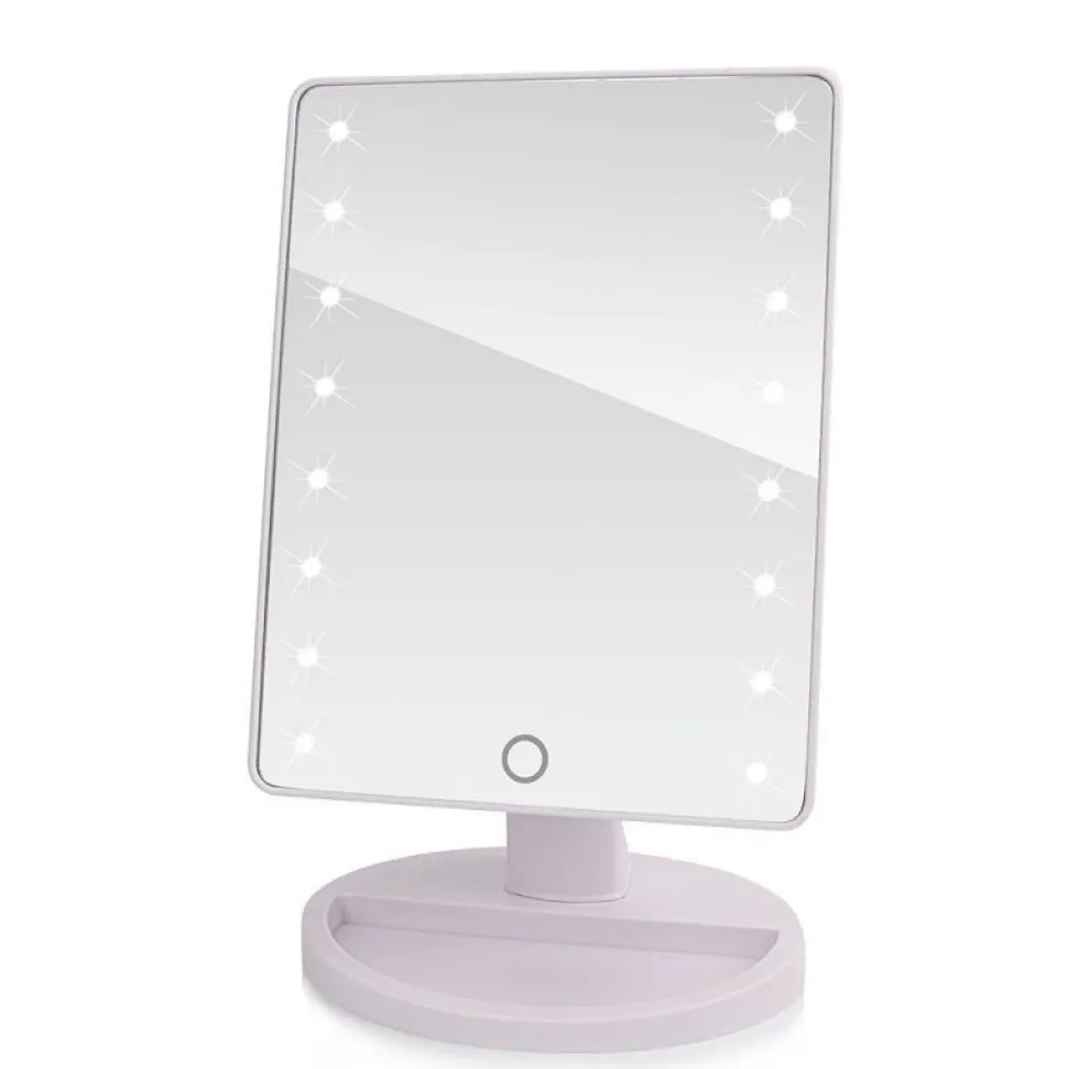16 LED Touch Vanity White Mirror