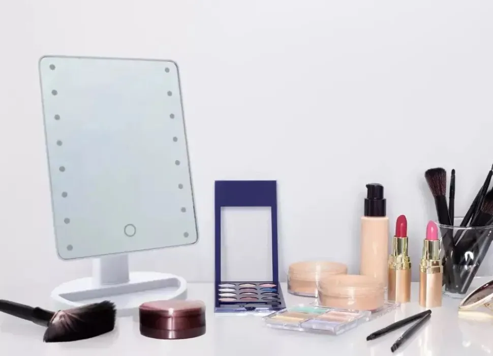 16 LED Touch Vanity White Mirror