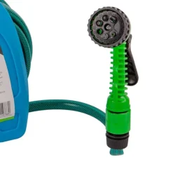 10 Metre Mini Hose with Spray Gun Green