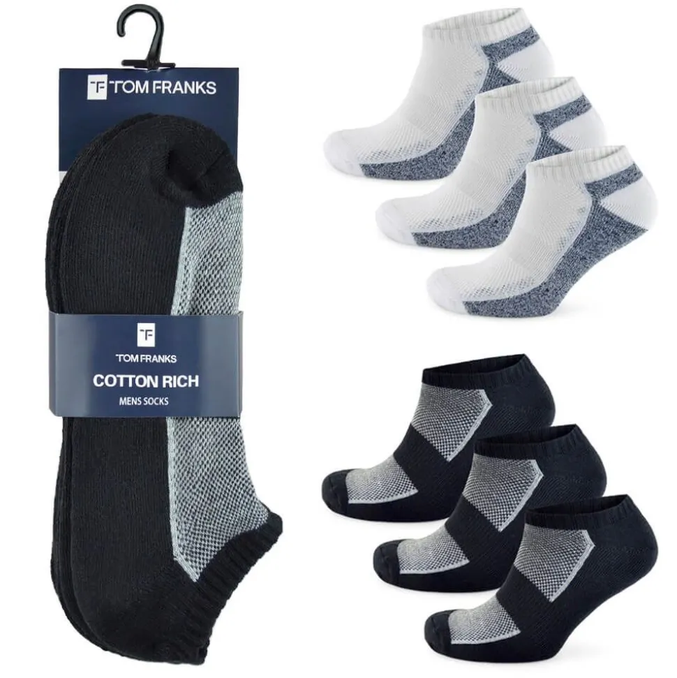 3 Pack Ankle Trainer Socks UK 7-11