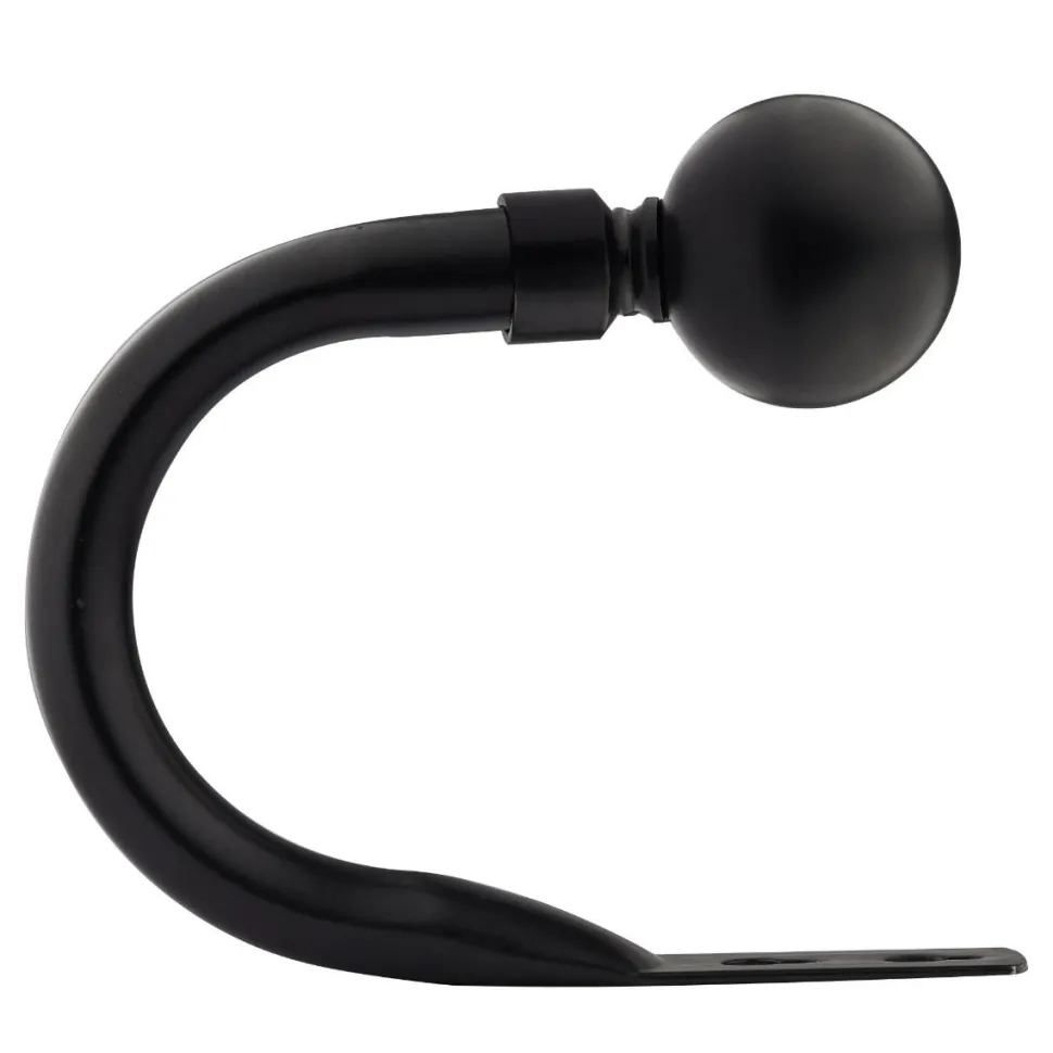 2 Pack Curtain Holdbacks Black Ball