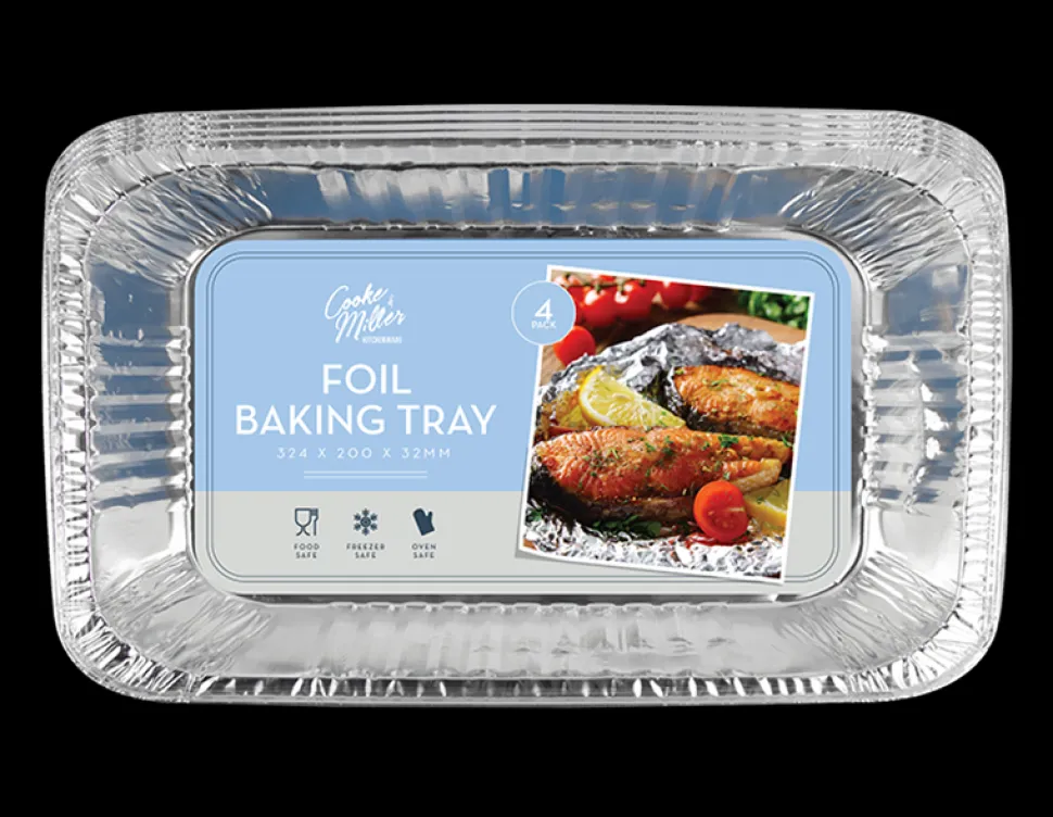 4 Pack Foil Baking Trays