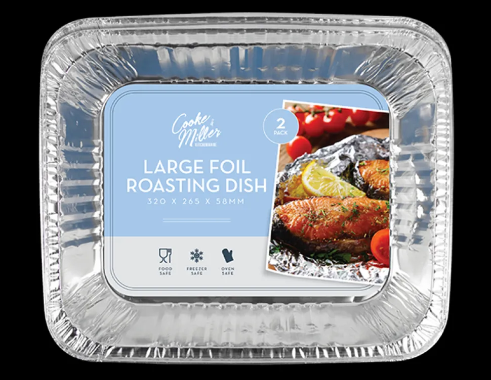 2 Pack Large Foil Roasting Dishes