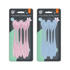 5 Pack Long Handle Feeding Spoons Assorted