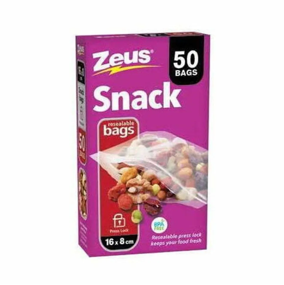 50 Pack Snack Resealable Bags