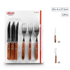 12 Piece Barbecue Cutlery Set