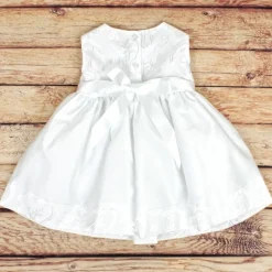 3 Piece Floral Christening Dress White