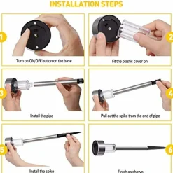 5 Piece Solar Light Stakes