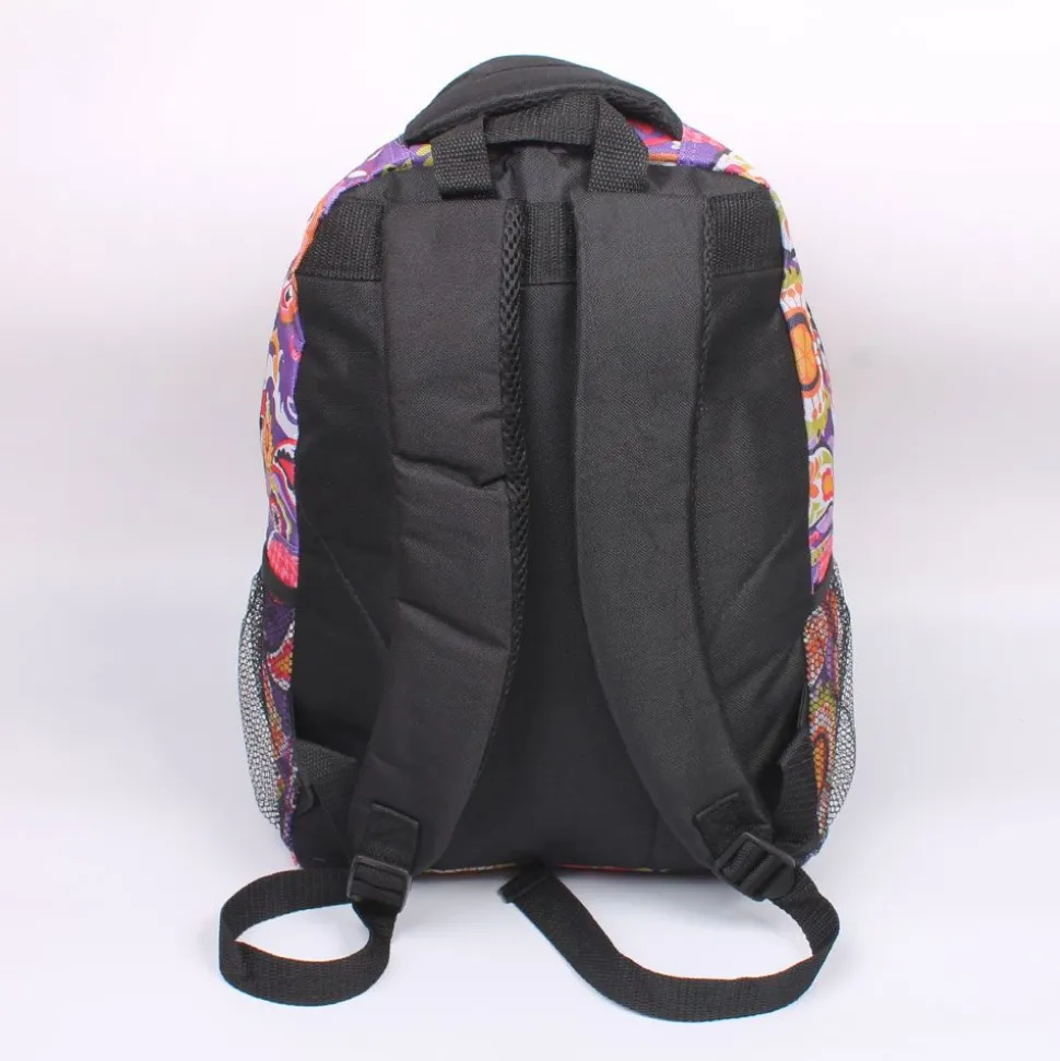 360 Purple Paisley Printed Backpack