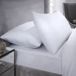 400 Thread Count Housewife Pillowcase Pair, White