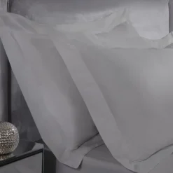 400 Thread Count Oxford Pillowcase Pair Silver