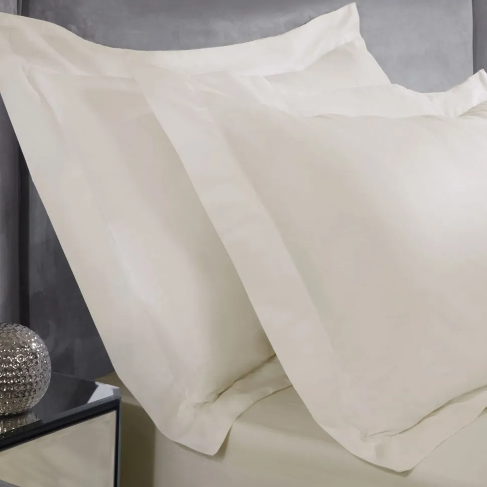 400 Thread Count Oxford Pillowcase Pair Cream