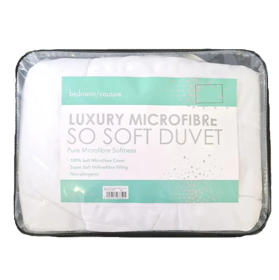 13.5 Tog Soft Touch Microfibre Duvet - Made in Ireland