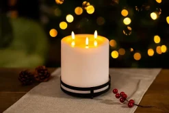 3 Wick LED Battery Candle