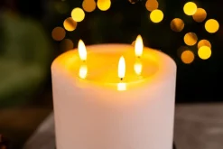 3 Wick LED Battery Candle