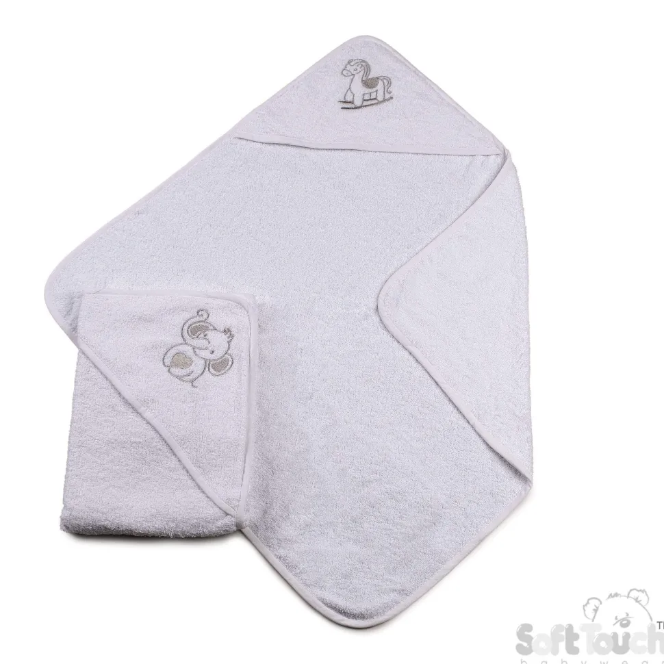 Adorable 100% Cotton Hooded Towel Assorted