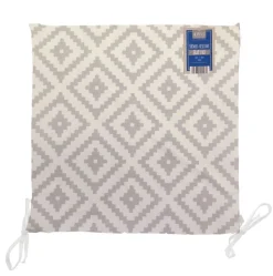 Alfresco Shower Resistant Outdoor Seat Pad Geo Natural