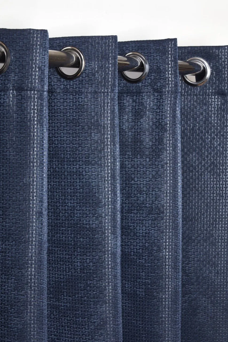 Ambiance Eyelet Curtains Navy by Emma Barclay