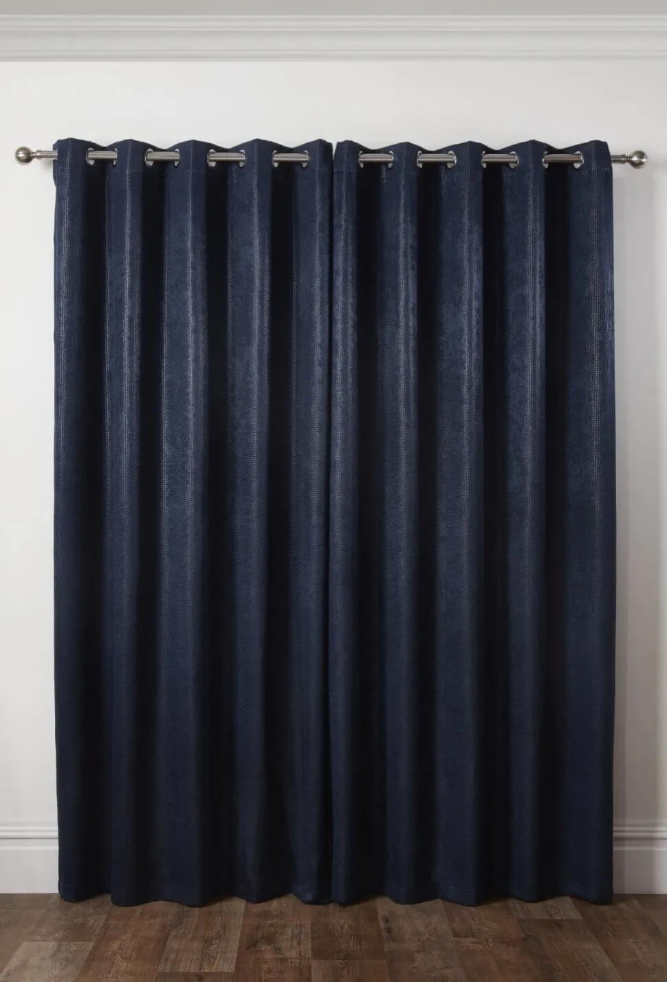 Ambiance Eyelet Curtains Navy by Emma Barclay