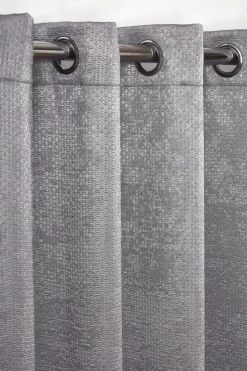 Ambiance Eyelet Curtains Charcoal by Emma Barclay