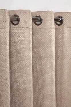 Ambiance Eyelet Curtains Taupe by Emma Barclay