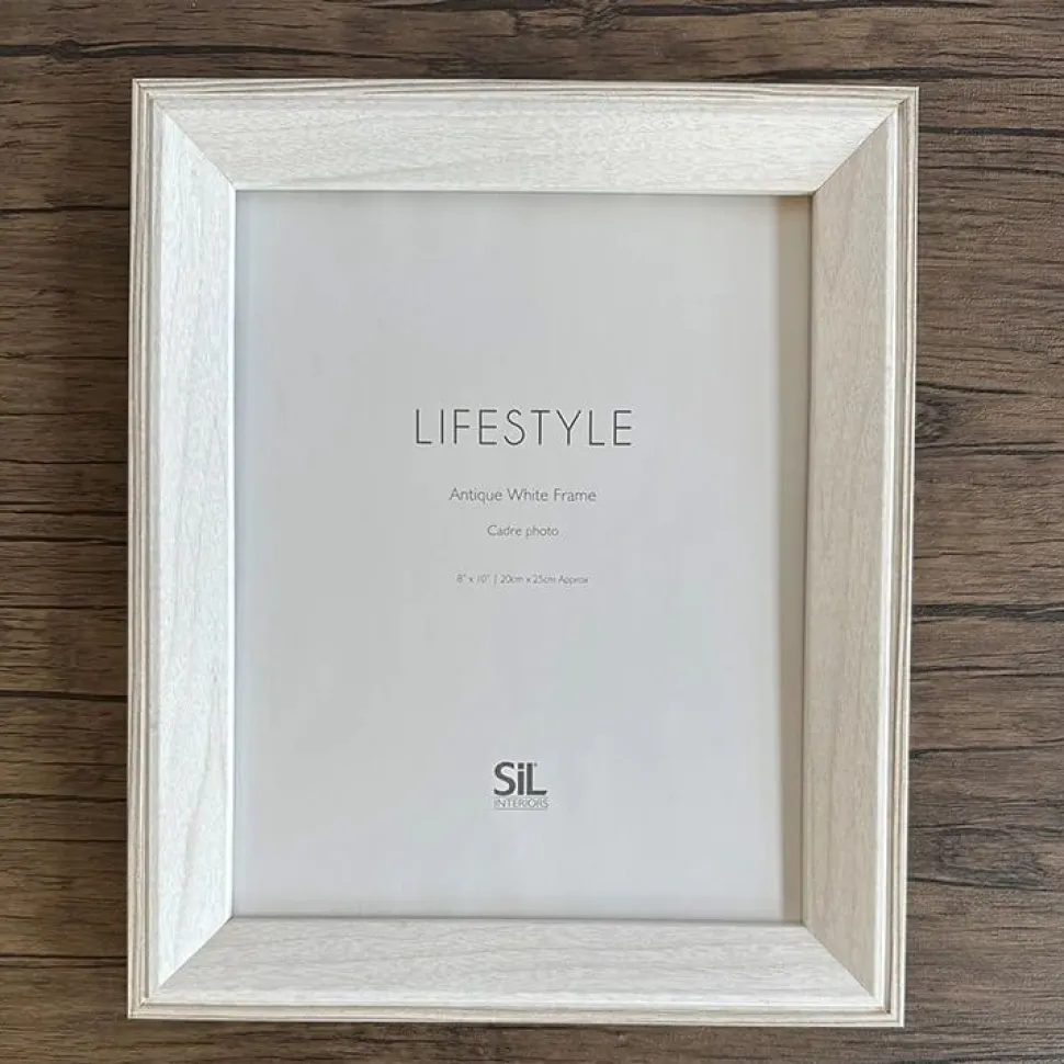 Antique White Photo Frame - 5x7''