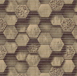 Aqua Mat Hexagon Brown 4059-2 - Price by the Metre