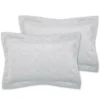 Art Deco Pearl Pillow Sham Pair Silver by Catherine Lansfield
