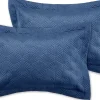 Art Deco Pearl Pillow Sham Pair Navy by Catherine Lansfield