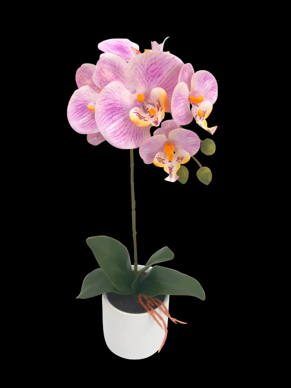 Artificial Bonsai Orchid Flower Pink 55cm